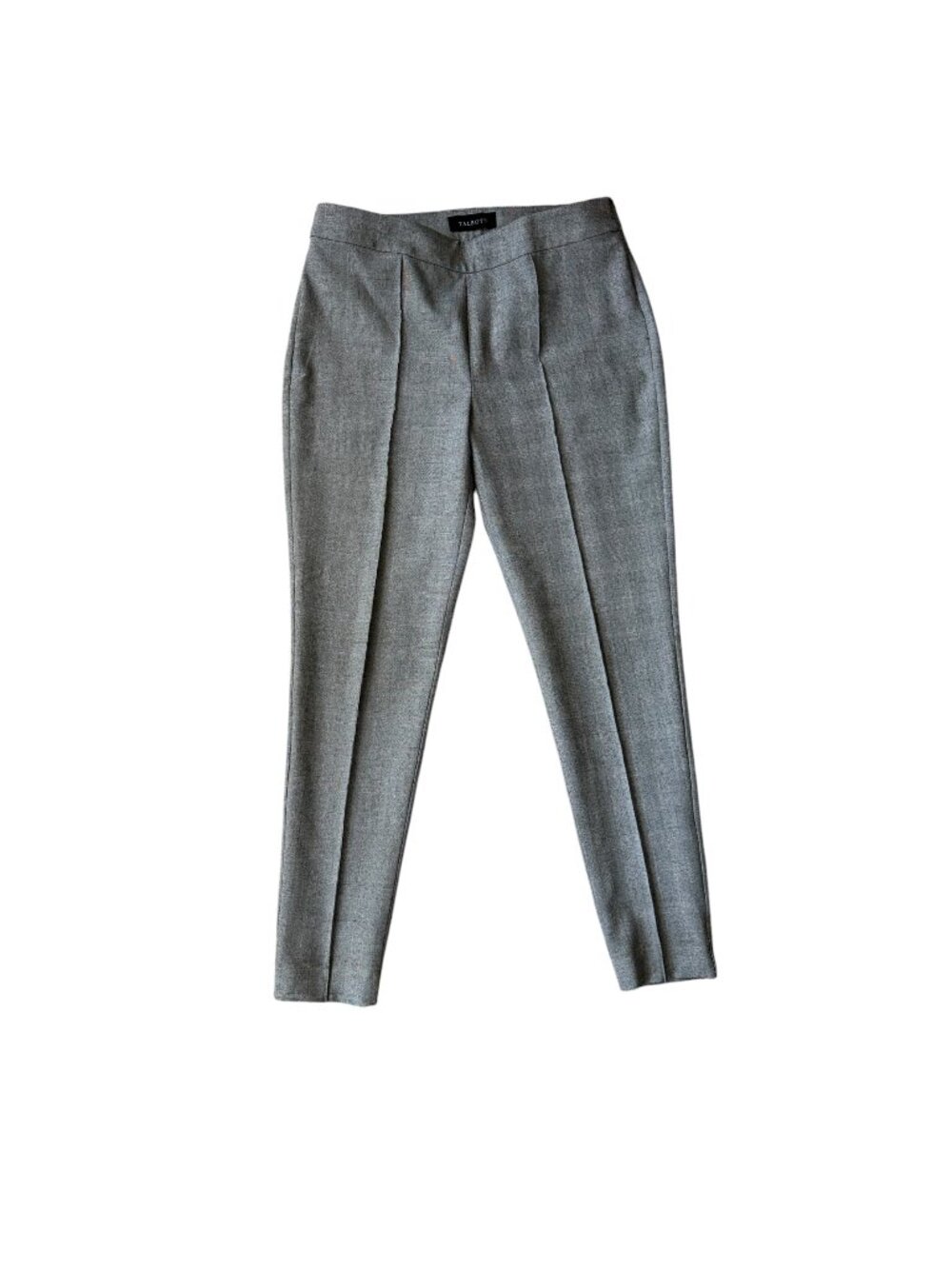 Talbots high waist skinny ankle gray creased business dress pants size 6P